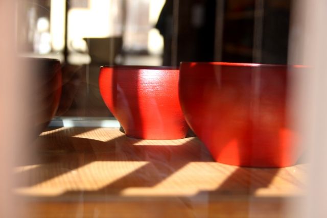 並べられた漆器